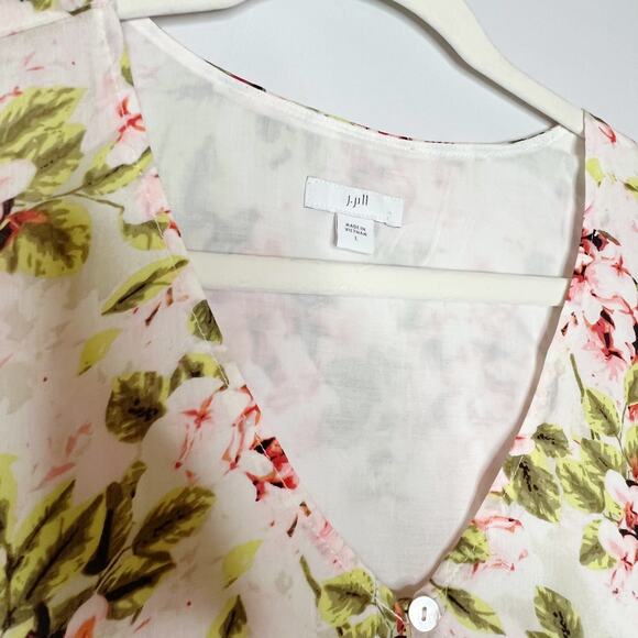 J. Jill Dresses J. Jill Pebble Hydrangea Floral Midi Dress Size Large - Picture 4 of 8